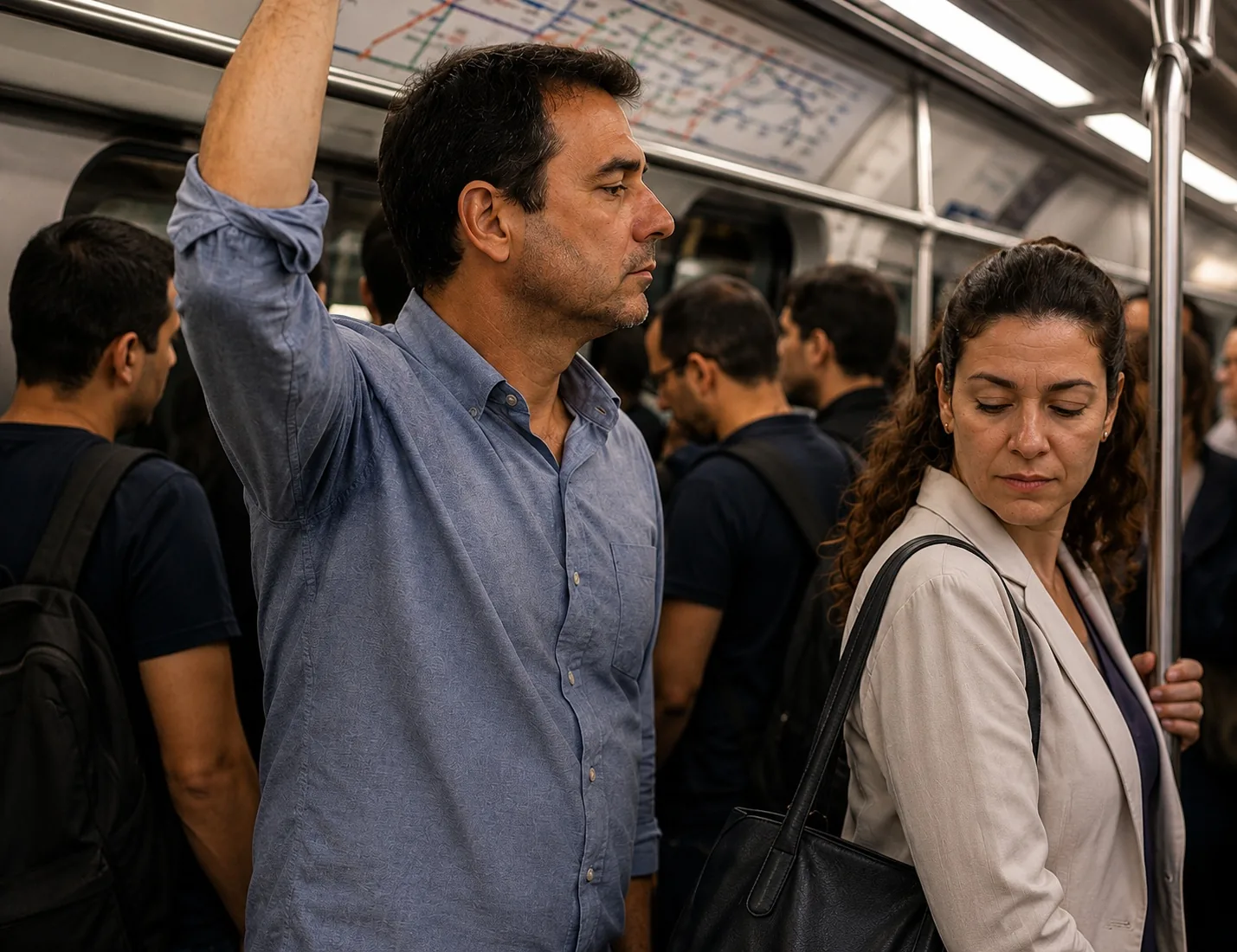 Pessoa em situação de desconforto cotidiano